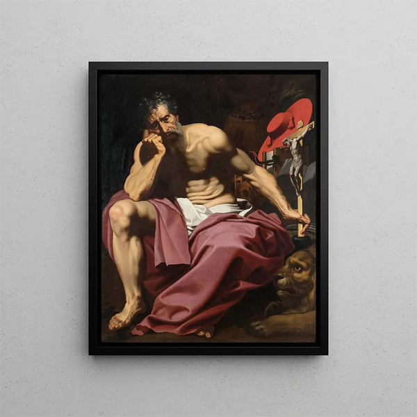 Saint Jerome Painting - Abraham Janssens — framed artwork on a wall