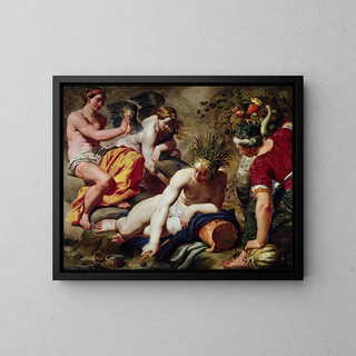 The Four Elements - Abraham Janssens — framed artwork on a wall