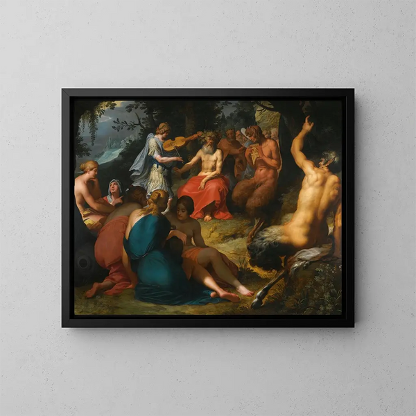 The Judgment of Midas - Abraham Janssens — framed artwork on a wall