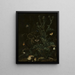 Thistles, butterflies and a lizard - Abraham Jansz Begeyn — framed artwork on a wall