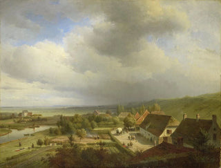 Landscape with Hills near Wageningen - Abraham Johannes Couwenberg — artwork view