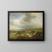 Landscape with Hills near Wageningen - Abraham Johannes Couwenberg — framed artwork on a wall