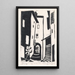 Reproduction of the painting Street view painting with staircase in Cagnes-sur-Mer - Abraham Johannes Jansma