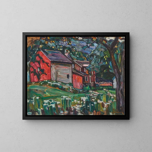 Country house on the outskirts of Moscow - Abraham Manievich — framed artwork on a wall