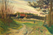 Promeneurs devant une ferme - Abraham Mintchine — artwork view