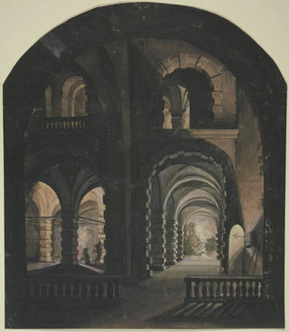Gewölbe bei Fackelbeleuchtung - Abraham van Steenwijck — artwork view