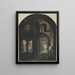 Gewölbe bei Fackelbeleuchtung - Abraham van Steenwijck — framed artwork on a wall
