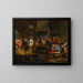 Monkeys in a Guard Room - Abraham Teniers — framed artwork on a wall