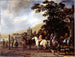 an outdoor riding school - Abraham van Calraet — artwork view