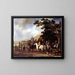 an outdoor riding school - Abraham van Calraet — framed artwork on a wall