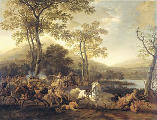 Cavalry Skirmish - Abraham van Calraet — artwork view