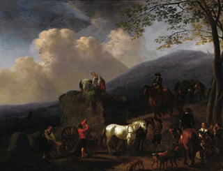 Harvesting hay - Abraham van Calraet — artwork view