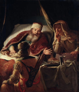 Isaac blessing Jacob - Abraham van Dijck — artwork view