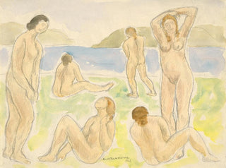 Bathers - Abraham Walkowitz — artwork view