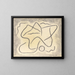 Abstraction of rhythmic lines - Abraham Walkowitz — framed artwork on a wall
