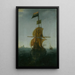 An Indiaman of Amsterdam - Abraham de Verwer — framed artwork on a wall