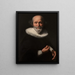 Portrait of a Man - Abraham de Vries — framed artwork on a wall