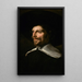 Portrait of a man with a hat - Abraham de Vries — framed artwork on a wall