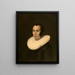 Portrait of a Woman - Abraham de Vries — framed artwork on a wall