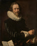 Self-portrait painting - Abraham de Vries — artwork view