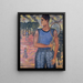 Portrait of Hugo Tilghman, the tennis player - Abraham Ángel — framed artwork on a wall