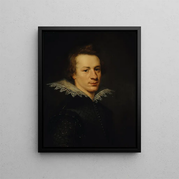 William Drummond of Hawthornden, 1585 - 1649, poet - Abraham van Blijenberch — framed artwork on a wall