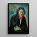 Portrait of the composer Bichter - Abram Borisovich Kozlov — framed artwork on a wall