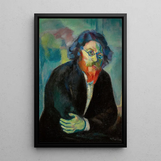 Portrait of the composer Bichter - Abram Borisovich Kozlov — framed artwork on a wall