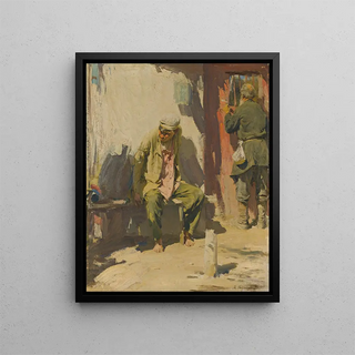 Mendiants - Abram Efimovich Arkhipov — framed artwork on a wall