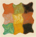 Abstract painting in orange, yellow, and green - Augusto Giacometti — artwork view