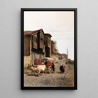 Reproduction of the painting La charrette Kou - Achille Befani Formis