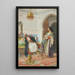 In the harem - Achille Buzzi — framed artwork on a wall