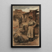 Marchande et marchand de ferraille - Achille Granchi-Taylor — framed artwork on a wall