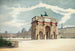 The Louvre Courtyard with the Arc de Triomphe du Carrousel - Achille La Niece — artwork view