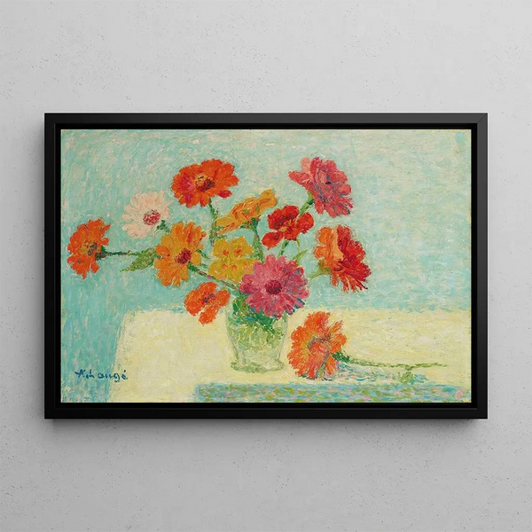 Bouquet de fleurs - Achille Laugé — framed artwork on a wall