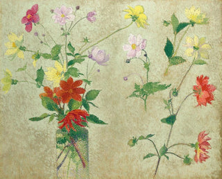 Bouquet et étude de fleurs - Achille Laugé — artwork view