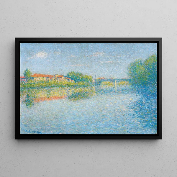La Garonne Toulouse - Achille Laugé — framed artwork on a wall