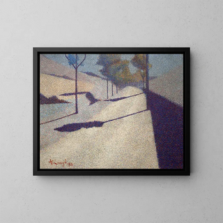 La route - Achille Laugé — framed artwork on a wall