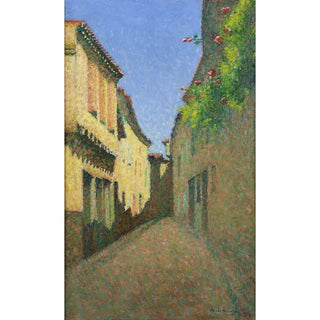 Alley with Flowering Balcony - Achille Laugé — artwork view