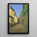 Alley with Flowering Balcony - Achille Laugé — framed artwork on a wall