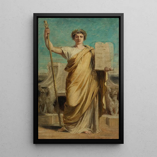 Reproduction of the painting The Law - Achille Louis Joseph Sirouy