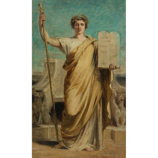 Reproduction of the painting The Law - Achille Louis Joseph Sirouy