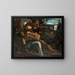 Venus weeping over Adonis - Achilles Forcart — framed artwork on a wall