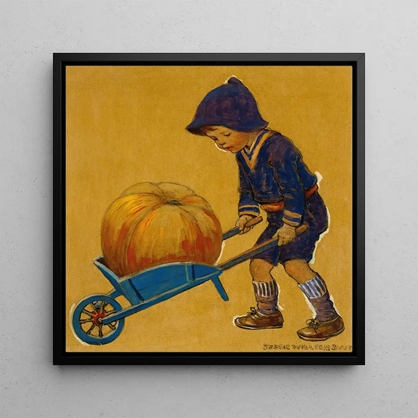 Action de grâce - Jessie Willcox Smith — framed artwork on a wall