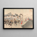 Battle in the streets of Niuzhuang - Adachi Ginkō — framed artwork on a wall