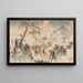 Notre armée attaquant les forces ennemies à Jiuliancheng - Adachi Ginkō — framed artwork on a wall