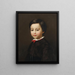 Portrait of a Boy - Adalbert Begas — framed artwork on a wall