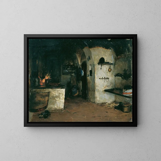 Cuisine à fumer - Adalbert Franz Seligmann — framed artwork on a wall