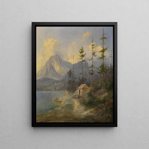 Le Sarstein près d'Alt-Aussee - Adalbert Stifter — framed artwork on a wall