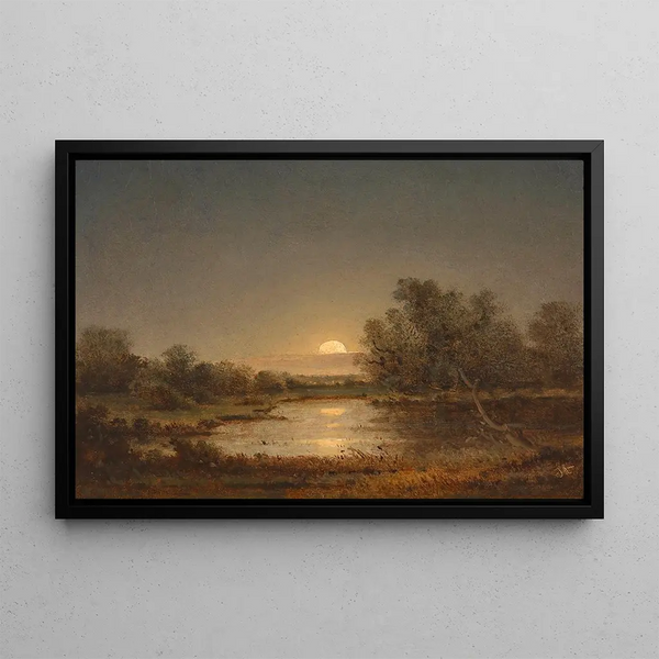 The country road near Linz - Adalbert Stifter — framed artwork on a wall